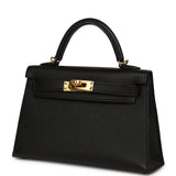 Pre-owned Hermes Kelly Sellier 20 Black Epsom Gold Hardware - Thumbnail View 5