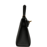Pre-owned Hermes Kelly Sellier 20 Black Epsom Gold Hardware - Thumbnail View 3