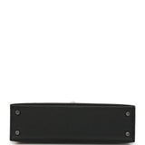 Hermes Kelly Sellier 20 Black Epsom Palladium Hardware - Thumbnail View 6
