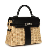 Hermes Mini Picnic Kelly 20 Black Box Palladium Hardware - Thumbnail View 2