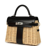 Hermes Mini Picnic Kelly 20 Black Box Palladium Hardware - Thumbnail View 5