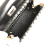 Hermes Mini Picnic Kelly 20 Black Box Palladium Hardware - Thumbnail View 8