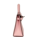 Hermes Kelly Sellier 20 Rose Sakura Chevre Mysore Palladium Hardware - Thumbnail View 3