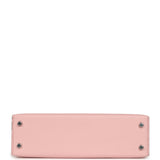 Hermes Kelly Sellier 20 Rose Sakura Chevre Mysore Palladium Hardware - Thumbnail View 6