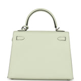 Hermes Kelly Sellier 25 Vert Fizz Epsom Palladium Hardware - Thumbnail View 4
