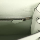 Hermes Kelly Sellier 25 Vert Fizz Epsom Palladium Hardware - Thumbnail View 9