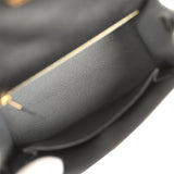 Hermes Kelly Sellier 25 Black Verso Madame Gold Hardware - Thumbnail View 8