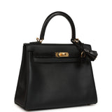 Hermes Kelly Retourne 25 Black Swift and Varanus Niloticus Lizard Touch Gold Hardware - Thumbnail View 2