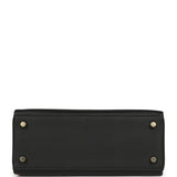 Hermes Kelly Retourne 25 Black Swift and Varanus Niloticus Lizard Touch Gold Hardware - Thumbnail View 6