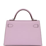 Hermes Kelly Sellier 20 Guimauve Epsom Palladium Hardware - Thumbnail View 4