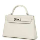 Hermes Kelly Sellier 20 New White Epsom Palladium Hardware - Thumbnail View 5
