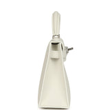 Hermes Kelly Sellier 20 New White Epsom Palladium Hardware - Thumbnail View 3