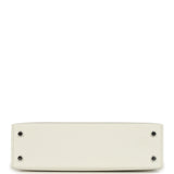 Hermes Kelly Sellier 20 New White Epsom Palladium Hardware - Thumbnail View 6
