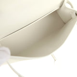 Hermes Kelly Sellier 20 New White Epsom Palladium Hardware - Thumbnail View 8