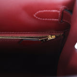 Pre-owned Hermes Kelly Sellier 28 Rouge H Sombrero Gold Hardware - Thumbnail View 9