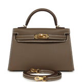 Hermes Kelly Sellier 20 Etoupe Epsom Gold Hardware - Thumbnail View 1