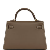 Hermes Kelly Sellier 20 Etoupe Epsom Gold Hardware - Thumbnail View 4