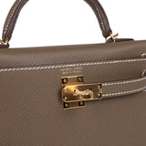 Hermes Kelly Sellier 20 Etoupe Epsom Gold Hardware - Thumbnail View 7