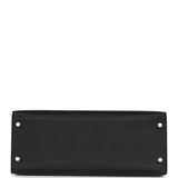 Pre-owned Hermes Kelly Sellier 28 Black Epsom Palladium Hardware - Thumbnail View 6