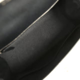 Pre-owned Hermes Kelly Sellier 28 Black Epsom Palladium Hardware - Thumbnail View 8