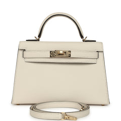 Hermes Special Order (HSS) Kelly Sellier 20 Nata Verso Chevre Mysore Permabrass Hardware