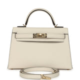 Hermes Special Order (HSS) Kelly Sellier 20 Nata Verso Chevre Mysore Permabrass Hardware - Thumbnail View 1