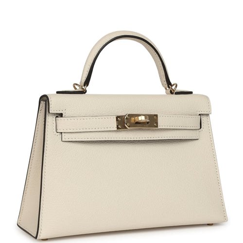 Hermes Special Order (HSS) Kelly Sellier 20 Nata Verso Chevre Mysore Permabrass Hardware