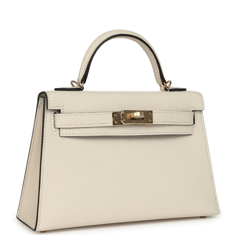 Hermes Special Order (HSS) Kelly Sellier 20 Nata Verso Chevre Mysore Permabrass Hardware