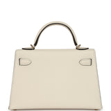 Hermes Special Order (HSS) Kelly Sellier 20 Nata Verso Chevre Mysore Permabrass Hardware - Thumbnail View 4