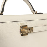 Hermes Special Order (HSS) Kelly Sellier 20 Nata Verso Chevre Mysore Permabrass Hardware - Thumbnail View 7