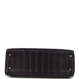Pre-owned Hermes Kelly Retourne 32 Aubergine Matte Alligator Gold Hardware - Thumbnail View 6