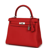 Hermes Kelly Retourne 25 Rouge Radieux Togo Palladium Hardware - Thumbnail View 5