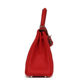 Hermes Kelly Retourne 25 Rouge Radieux Togo Palladium Hardware - Thumbnail View 3