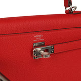 Hermes Kelly Retourne 25 Rouge Radieux Togo Palladium Hardware - Thumbnail View 7
