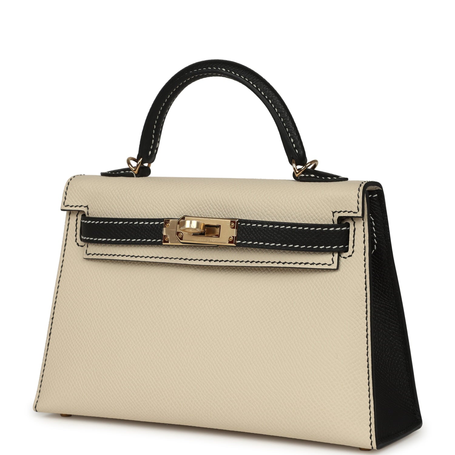 Hermes Special Order HSS Kelly Sellier 20 Craie And Black Epsom Perm hermes-special-order-hss-kelly-sellier-20-craie-and-black-epsom-perm