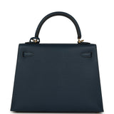 Hermes Kelly Sellier 25 Bleu Navy Epsom Gold Hardware - Thumbnail View 4