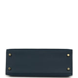 Hermes Kelly Sellier 25 Bleu Navy Epsom Gold Hardware - Thumbnail View 6