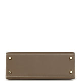 Pre-owned Hermes Kelly Sellier 25 Etoupe Epsom Gold Hardware - Thumbnail View 6