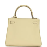 Hermes Kelly Retourne 25 Jaune Milton Swift Palladium Hardware - Thumbnail View 4