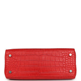 Hermes Kelly Retourne 25 Rouge Radieux Matte Alligator Palladium Hardware - Thumbnail View 6