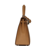Hermes Kelly Sellier 25 Biscuit Epsom Palladium Hardware - Thumbnail View 3