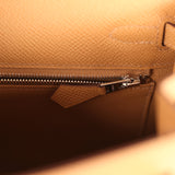 Hermes Kelly Sellier 25 Biscuit Epsom Palladium Hardware - Thumbnail View 9