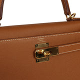 Pre-owned Hermes Kelly Sellier 28 Gold Epsom Gold Hardware - Thumbnail View 7