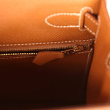 Pre-owned Hermes Kelly Sellier 28 Gold Epsom Gold Hardware - Thumbnail View 9