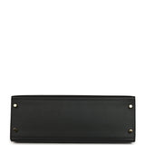Pre-owned Hermes Kelly Sellier 32 Black Epsom Gold Hardware - Thumbnail View 6