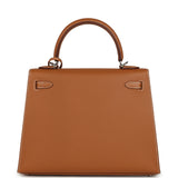 Hermes Kelly Sellier 25 Gold Epsom Electrum Hardware - Thumbnail View 4