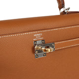 Hermes Kelly Sellier 25 Gold Epsom Electrum Hardware - Thumbnail View 7