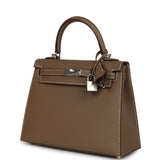 Hermes Kelly Sellier 25 Etoupe Epsom Palladium Hardware - Thumbnail View 5
