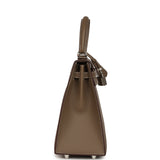 Hermes Kelly Sellier 25 Etoupe Epsom Palladium Hardware - Thumbnail View 3