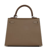 Hermes Kelly Sellier 25 Etoupe Epsom Palladium Hardware - Thumbnail View 4